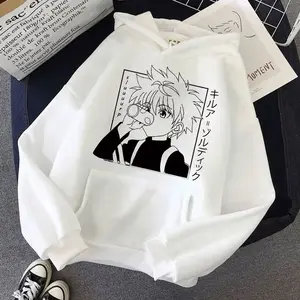 2025 Autumn Winter Hunter Hisoka Kurapika Hoodies Women Killua Zoldyck Devil Eye Sweatshirts Unisex Anime HXH Hoody Tops in Polyester Material Womenswear Cute Fit Everyday Comfort Hoodies