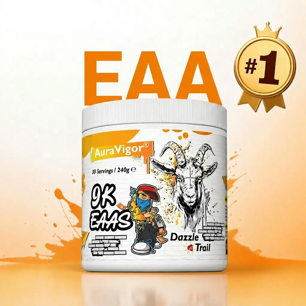 Auravigor EAA Hydration Powder - 8g EAAs Per Serving Essential Amino Acids Supplement, Sugar Free, 0 Fat Clean Mix with Electrolytes, Clinically Validated UK-Made for Intra or Post Use Hydrate + Recover, 30 Servings