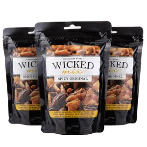 Wicked Mix Sweet & Salty Trail Snack with Mixed Nuts - Almonds, Cashews, Pretzels, Pecans, 0 Trans Fat, Resealable Bag (Original Blend, Pack of 3)