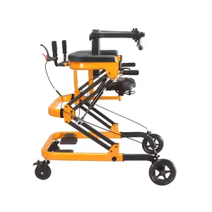 Stand-Assist Rehab Walker | 23-51" Height Tune | 330 lbs Heavy-Duty | 4-Wheel Brake & Fold | Post-Surgery Walking Gift