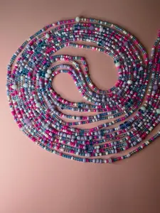 Fairy Floss Waist Beads - Colorful Beaded Waist Accessory for Women