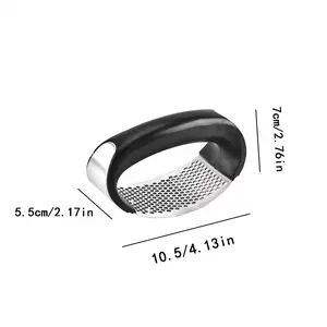 Black Garlic Press Garlic Mashers Manual Ring Garlic Peeler Garlic Beater Stainless Steel Garlic Mashers other