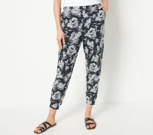 LOGO Lounge by Lori Goldstein Petite Floral Print French Terry Joggers