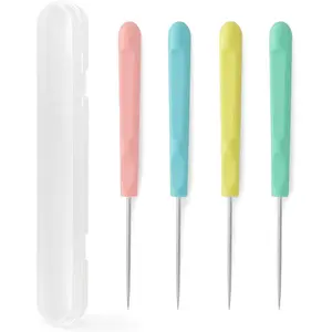 4Pcs Sugar Stir Needle Scriber Needle Cookie Decorating Supplies Tool 5.2 Inches