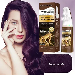 Hair Dye Home Use Dye Comb Integrated Convenient Hair Dye Cream Long-lasting Color No Color Fading Plant Essence No Damage to Hair Ash Brown Ash Blonde Highlights Mild Haircare