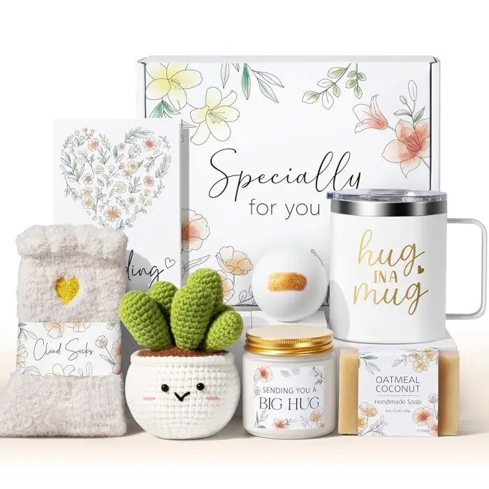 Ivory White (with crocheted cactus)