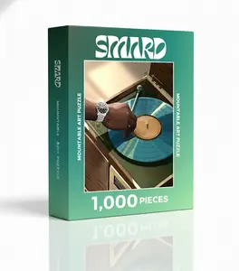 Playback Puzzle I - Black Art 1000 Pieces Jigsaw Puzzle for Adults Family Game Stress Relief Brain Training Wall Decor Gift 18x24inch(45.72 × 60.96cm)