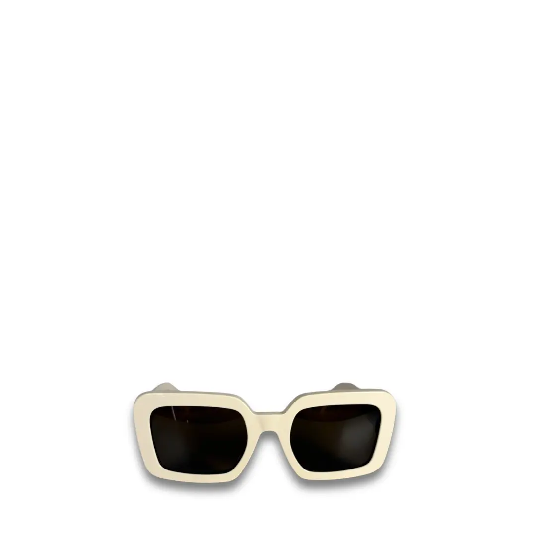 Pre-owned Celine White Square Sunglasses