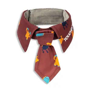 Touchcat Red Pattern Adjustable Fashion Dog Necktie