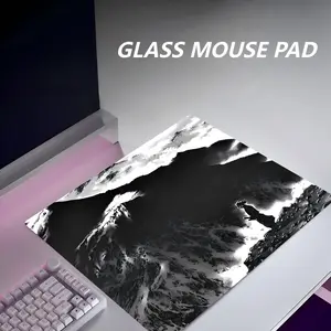 Control Type Glass Mouse Pad Professional Fps Gaming Smooth Feel, High-Quality Precision Control Surface, Ideal for Gamers & PC Users, Gaming Mousepad