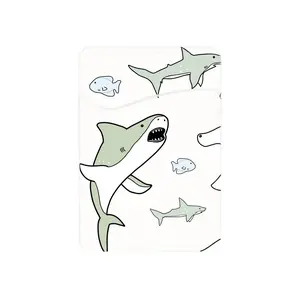 abbyrose Sharks & Minnows Adhesive Card Holder White