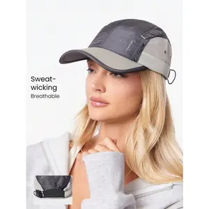 GLOWMODE Sunny Sprint Sweat-Wicking Quick-Dry Reflective Logo Multi-Color 4-Panel Airy Mesh Active Hat Cap Gym Workout Hiking Running Outdoors Daily Active