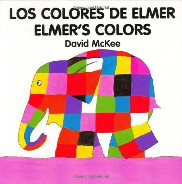 USED Book - Elmer's Colours (English–Spanish) (Elmer series) by David McKee (Unknown) - english