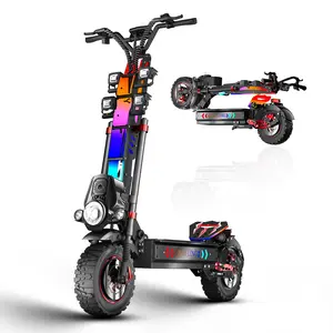 JL86 Off-Road Electric Scooter for Adults,  60V 40Ah, Up to 55 MPH, 75 Miles Long Range, 13" Pneumatic Tires, Foldable Commuter E-Scooter, 10000W Dual Motor,