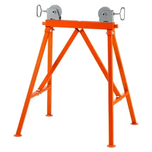 fathersdaygift VEVOR Pipe Stand with Roller Head 2500 LBS Load for 2-36 inches Pipes 45# Steel