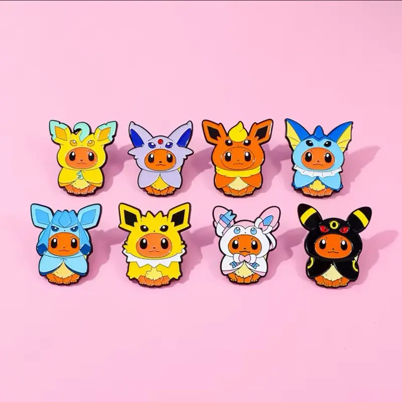 Eevee Poncho Pins Set Pokemon