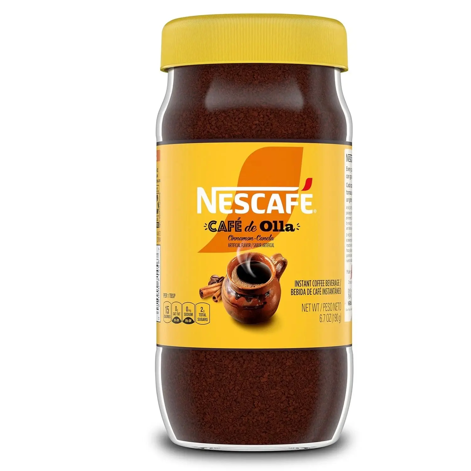 Nescafe Café de Olla Cinnamon Instant Coffee - 6.7oz Authentic Flavor mexican Nescafe Café de Olla Cinnamon Instant Coffee - 6.7oz Authentic Flavor mexican