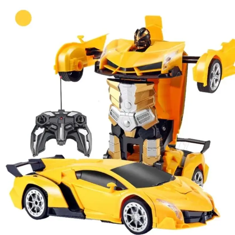 Transform Rc Cars for Boys And Girls 4-7 8-12, 2.4Ghz Remote Control Car 1:18 Scale Transforming Robot, button transformation,One-Button Deformation 3