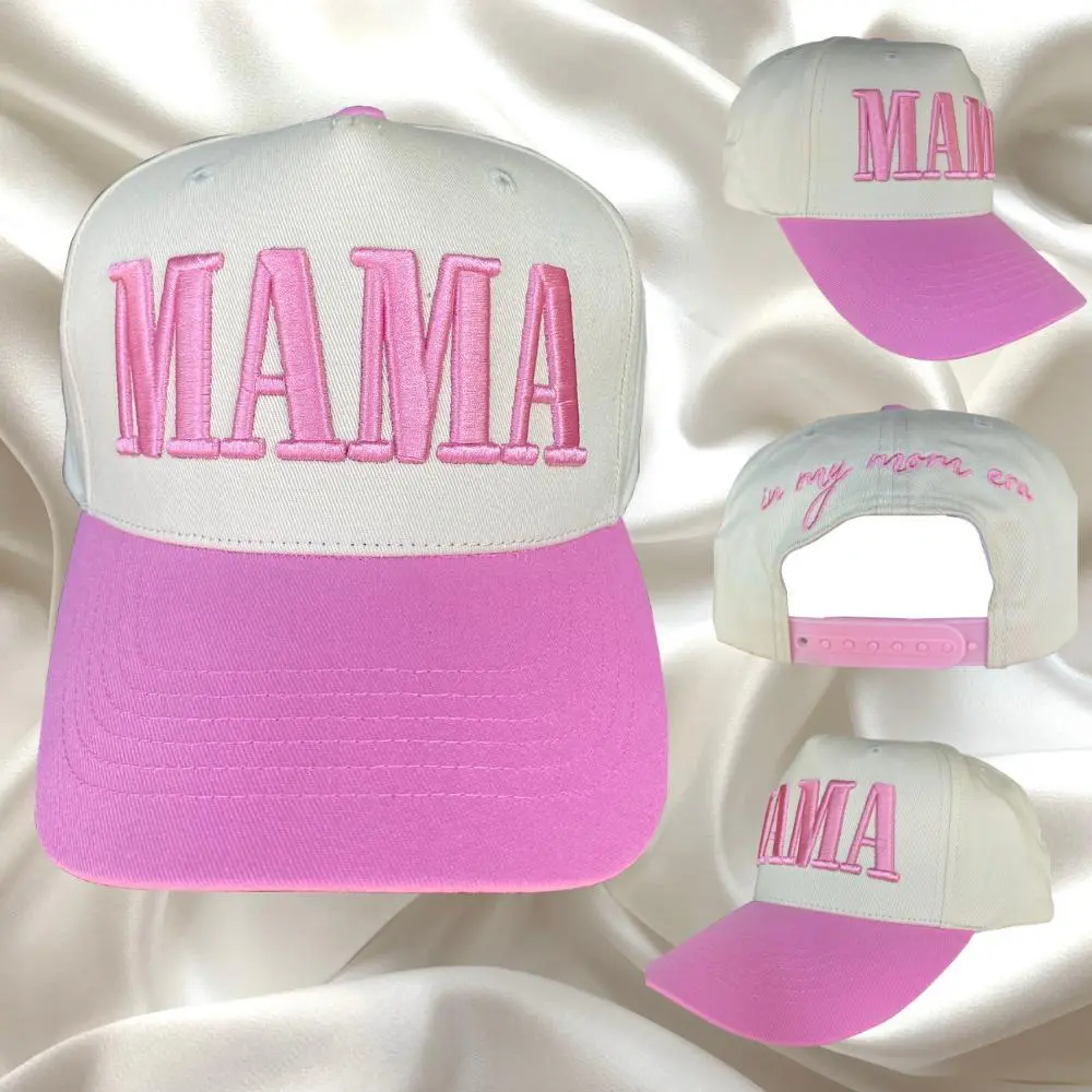 MTP-05 - 5 Panel Baseball cap - Pink / Natural