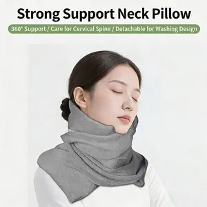 Strong Support Neck Pillow, 360° Cushioning, Washable Design, Portable U-Shaped Pillow for Airplane Travel, Office Nap, Home Use