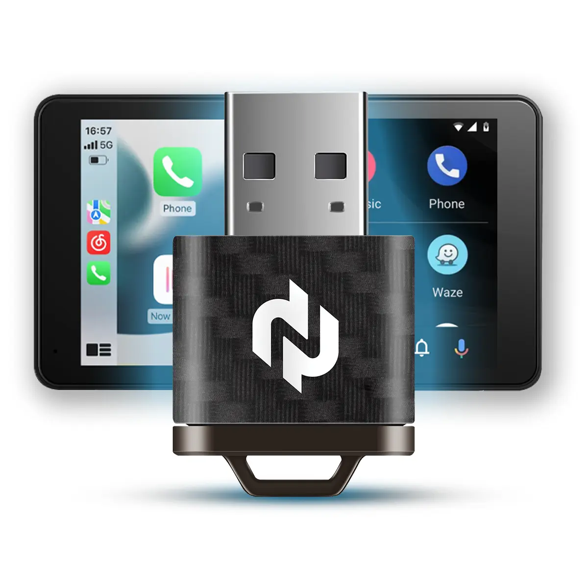 Wireless CarPlay Adapter - Plug & Play for Cars, Convert Wired to Wireless CarPlay or Android Auto, Ultra-Compact Design, Fast Auto-Reconnect, Lag-Free Performance, Universal Compatibility, Car Interior Accessories, Auto Parts Accessories