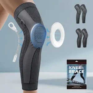 GOUNOD Flytex Full Leg Compression Knee Brace with Strap - Non-slip, Pain Relief Athletic Gear for Runners, Gym Workouts