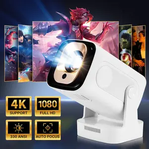 HY260 Pro 1080P Projector 4K Support Auto Focus Quiet Cooling Android 11 Google Voice Control for Home Theater Entertainment Audio