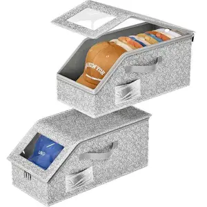 Stackable Hat Storage Boxes for Baseball Caps, Holds Upto 24 Hats, Durable Cardboard Box for Men, Classic Style,mens gifts, Wardrobe Organizer, Hat