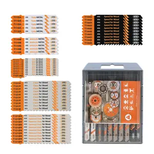 BGTEC T Shank HCS/HSS Jig Saw Blades for Wood, Plastic and Metal Cutting(T118A,T118B,T101AO,T101B,T101BR,T144D)