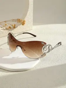 Y2K Snake Frameless Fashion Glasses, Stylish Glasses, Gradient Snake Decor, Hot Girl Style, Daily Wear, Party Accessories, Perfect Gift Choice