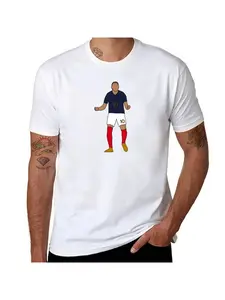 Kylian Mbappe jersey summer new men's top fashionable casual street sports style T-shirt short sleeved soft skin friendly for both men and women, suitable for all seasons, couple's style