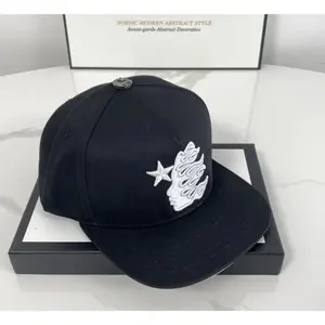Hell-star Inspired Unisex Cap Trendy Embroidered Logo Streetwear Hat Vibe Baseball Hat 100% Polyester Front Mesh Back Adjustable One Size Fits Most