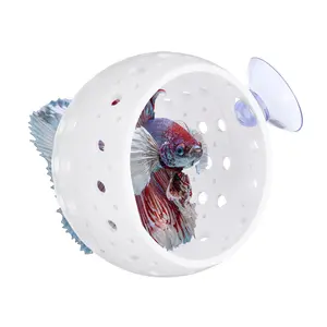 PETAXCELL Betta Bulb Hide Bettas Tank Accessories with Suction Cups Aquarium Fish Aquarium Decor 1pcs White Intended for Small Fish / Shrimp / Guppy