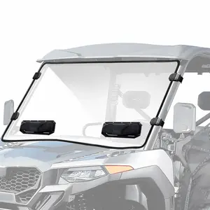 StarknightMT UForce 600 Front Windshield Vented Scratch Resistant Window Compatible with CFMOTO UFORCE 600 2021-2026/ 800XL 2025 2026 Clear UTV Full Windshield PC