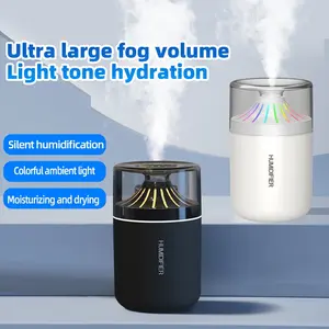 Multicolor Humidifier, Silent Operation, Seven-Color Ambiance, Suitable for Various Car Environments, Living Room, Bedroom, Office, Car