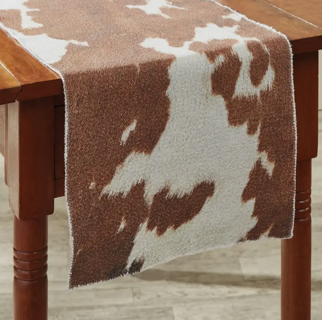 36”L Cowhide Table Runner