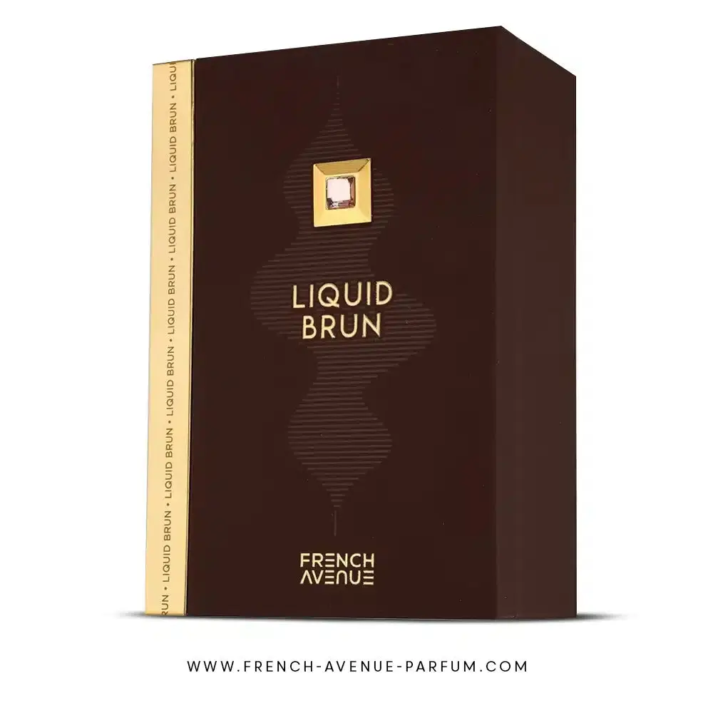 French Avenue Liquid Brun Eau de Parfum 3.4oz 100ml Woody Gourmand Fragrance for Men with Cinnamon & Bourbon Vanilla