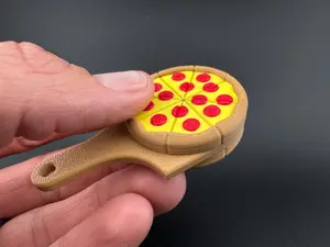 Pizza peel fidget slider | edc fidget toy | perfect for tactile play & focus | keychain-ready pocket slider
