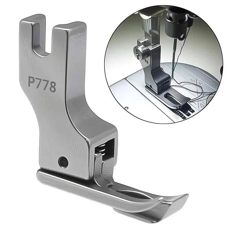 1pc P778 flatbed sewing machine with collar presser foot, all-steel shirt collar presser foot, computerized sewing machine industrial sewing machine accessories, High-Precision Sewing Machine Parts & Accessories
