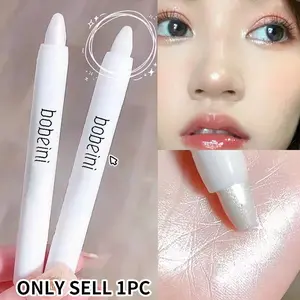 This 3-color pearlescent highlighter eyeshadow stick features waterproof matte glitter, is easy to apply, and can be used on the under-eye crease. Glitter Shimmer Eyeshadow, Shimmering Eye Highlighter