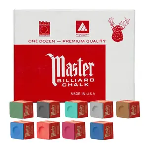 Master Billiard Chalk Variety Pack - Smooth Finish, Billiard Accessories