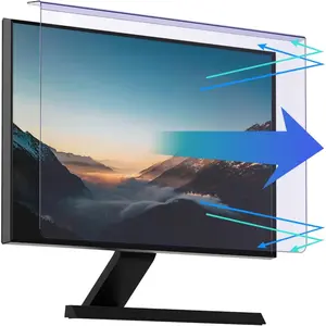 Anti Blue Light Screen Protector for 27 Inches Computer Monitor Hanging Type Blue Light Blocking Filter Anti Scratch Eye Protection Shield for Desktop Computer (BL HT 27 Inches)