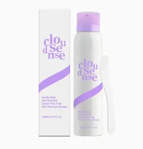 Bikini Pain-Free Hair Removal Mousse for SensitiveSkin, Hypoallergenic Formula-Gentle & Fast-ActingDepilatory with Citrus Scent, Aloe & HyaluronicAcid for Soothing Care, Suitable for Men &Women