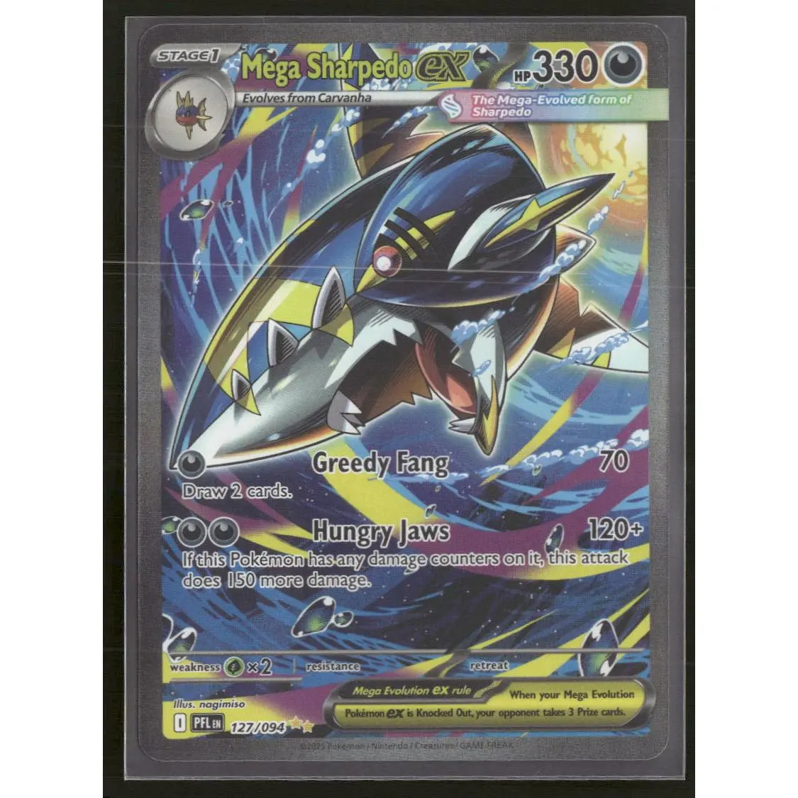 ME02: Phantasmal Flames Mega Sharpedo ex #127/094