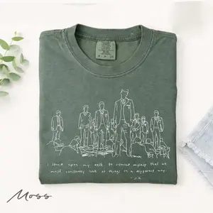 Dead Poets Society Comfort Colors T Shirt, Look In Different Way Tee, Retro Movie And Book Lover Gift, Bookish Unisex Clothing