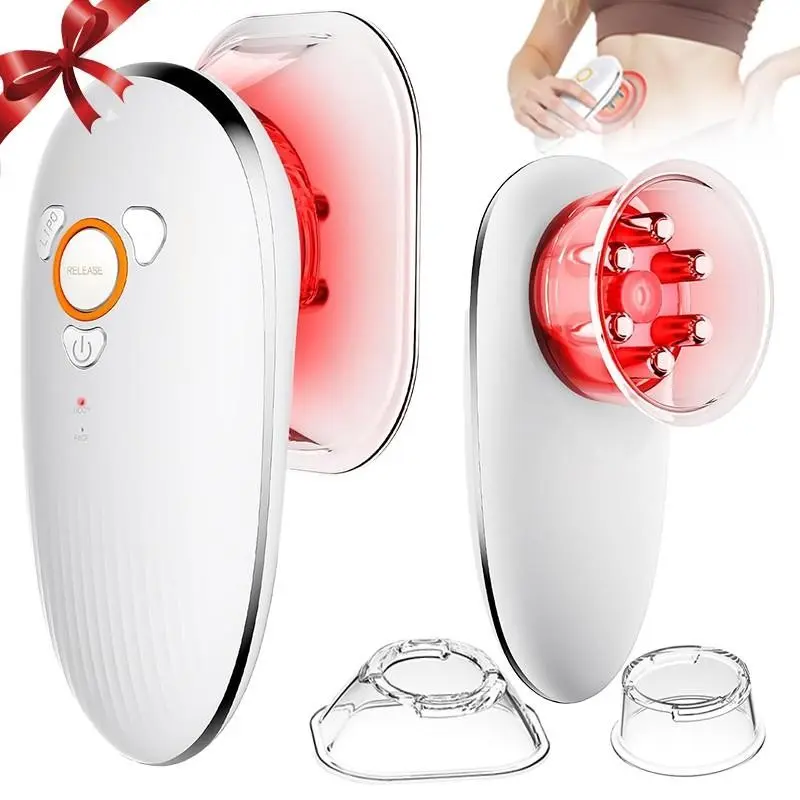 4-In-1 EMS Facial & Body Massager Am-820 Portable Rechargeable Face Lifting Device for Skin Firming, Wireless Microcurrent Cupping & Vibration, Relaxing Self Care Tool for Home Spa, Beauty Massagers