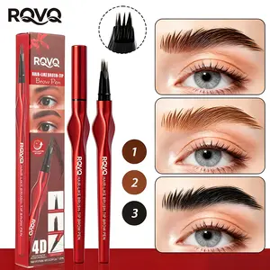 4D Eyebrow Pen – Waterproof & Smudge-Proof, Hair-Like Strokes for Sparse Brows, Easy Natural Microblade Effect, Long-Lasting 24h Wear for Home or Travel, Makeup