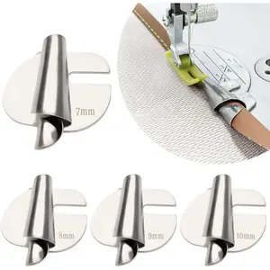 4 Sizes Rolled Hem Presser Foot, 7/8/9/10mm Rolled Hem Presser Foot Set,  Presser  Hemming for Sewing Machine Accessories, Wide Rolled Hem Foot for  Industrial Sewing Machine