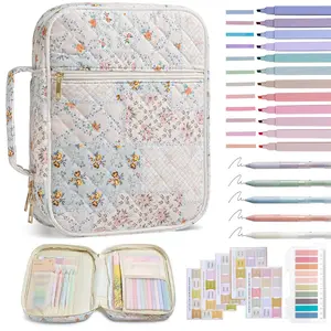 Bible Cover Case for Women Large Bible Cover with Durable Handle Quilted Bible Carrying Case for Girls Bible Study Supplies Accessories, Mother Day, Christmas Christian Gifts for Women