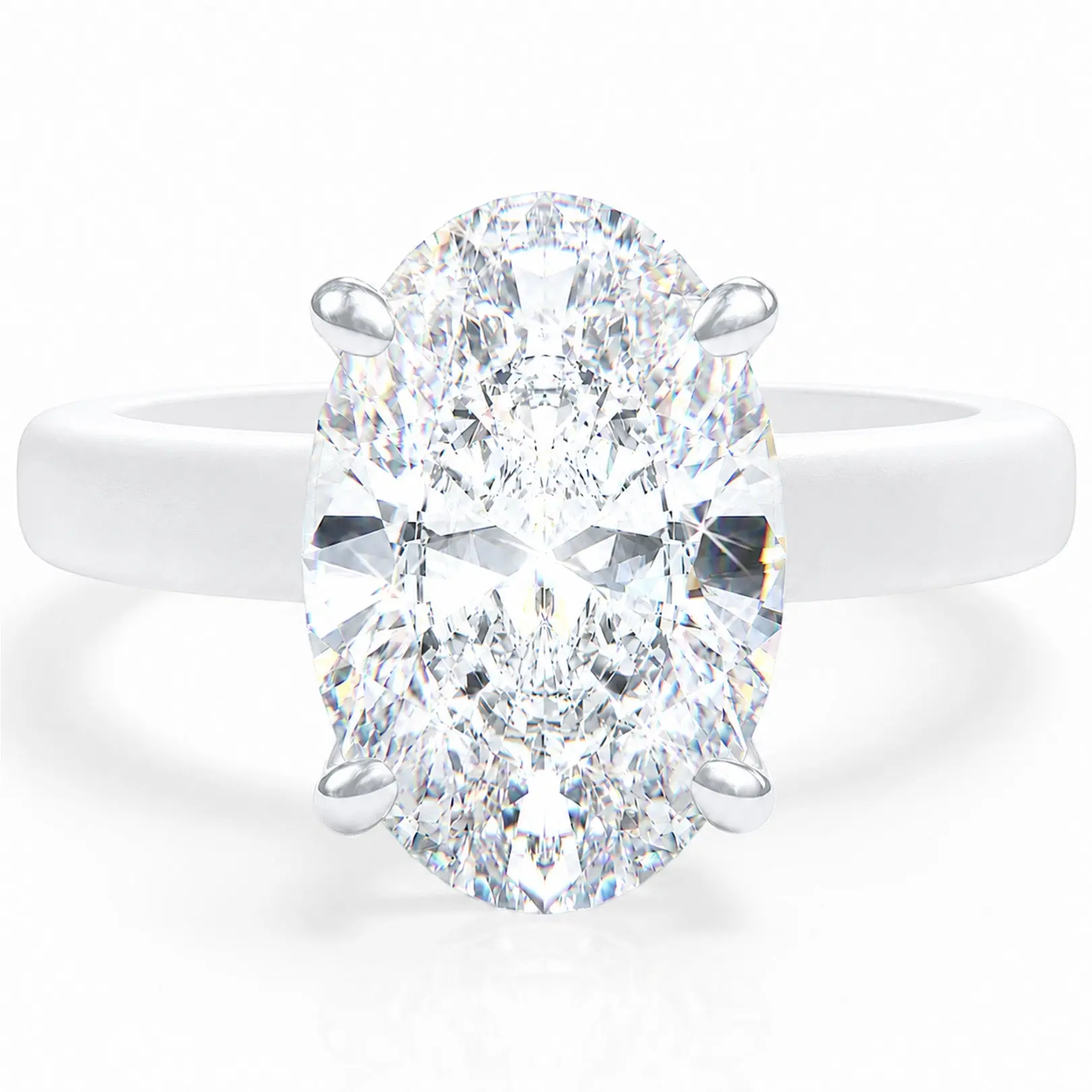 RINFIT Elegant Fashion Ring for Women, Dainty Silicone Band with Oval Cut Zirconia, Brass Prong Set & Workout Friendly, Dainty Ring, Cut Zirconia Ring